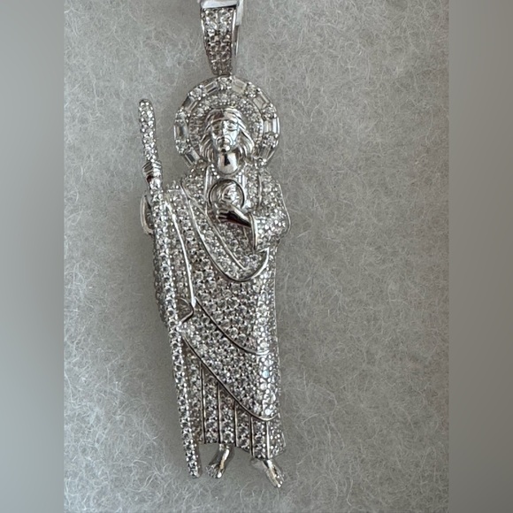 St Jude .925 Silver charm - Picture 1 of 3